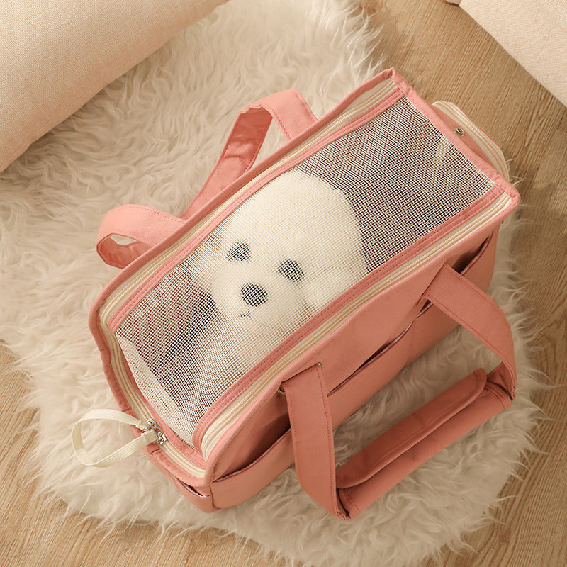 Pet Dog Cat Outgoing Bag Made Of Pure Cotton With Large Capacity Pets
