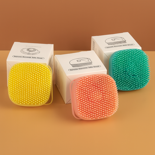 Silicone Dog Bath Massage Gloves Brush Pet Cat Bathroom Cleaning Tool Comb Brush For Dog Can Pour Shampoo Dog Grooming Supplies